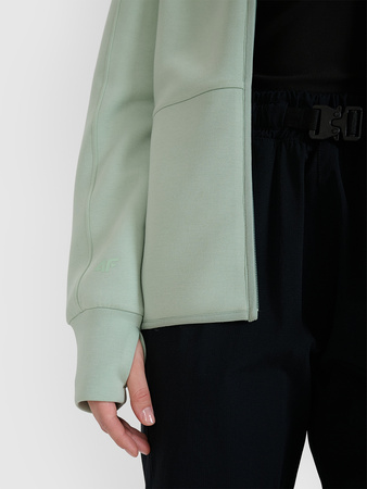 Bluza dresowa rozpinana z kapturem damska 4F 4FWSS25TSWSF1561-47S