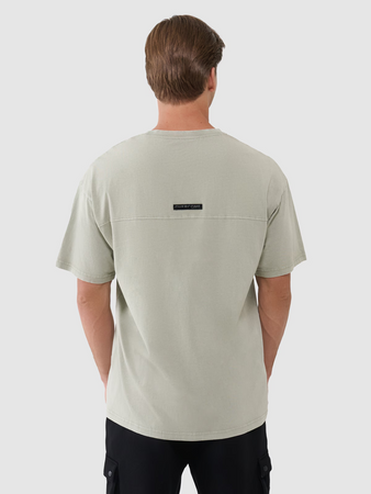 T-shirt męski oversize gładki 4F 4FWSS25TTSHM1961-44S