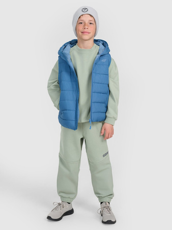 Bluza dresowa oversize nierozpinana bez kaptura chłopięca 4F 4FJRAW25TSWSM2448-44S