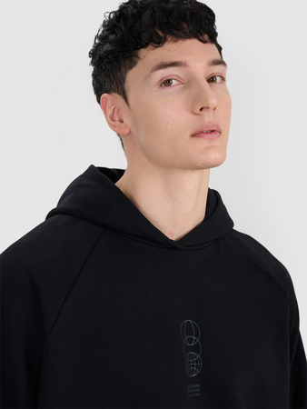 Bluza dresowa nierozpinana z kapturem męska 4F 4FRSS25TSWSM2111-20S