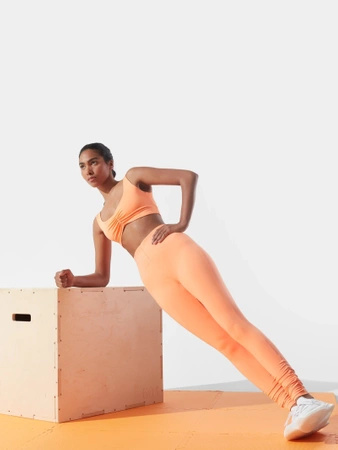 Legginsy treningowe z materiałów z recyklingu damskie x Anna Lewandowska 4F