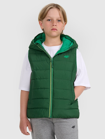 Bezrękawnik puchowy z wypełnieniem syntetycznym chłopięcy 4F 4FJRAW25TVJAM324-41S