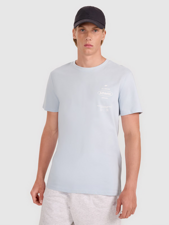 T-shirt regular z nadrukiem męski 4F 4FRSS25TTSHM2688-34S