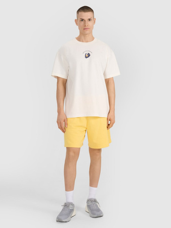 T-shirt oversize z nadrukiem męski 4F 4FRSS25TTSHM2981-11S