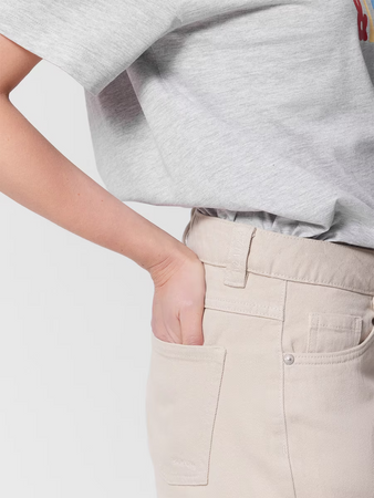 Jeansy straight z prostymi nogawkami damskie Outhorn