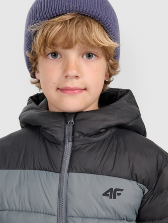 Kurtka puchowa z wypełnieniem syntetycznym chłopięca 4F 4FJRAW25TDJAM0770-25S