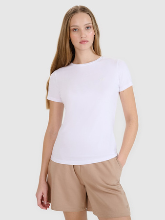 T-shirt slim damski (ZESTAW KOSZULEK 2 SZT.) 4F 4FRMM00TTSHF2709-10S