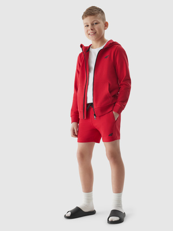 Bluza dresowa z kapturem na zamek chłopięca 4F Junior