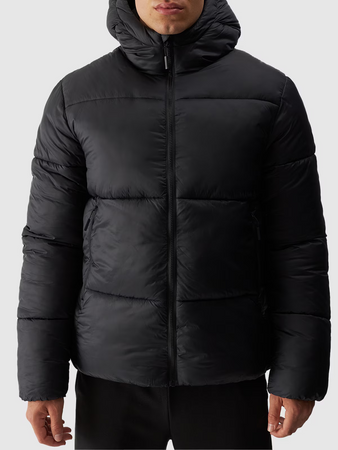 Kurtka zimowa puchowa z syntetycznym wypełnieniem męska 4F 4FWAW24TDJAM480-20S