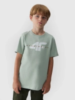 T-shirt z nadrukiem chłopięcy 4F Junior