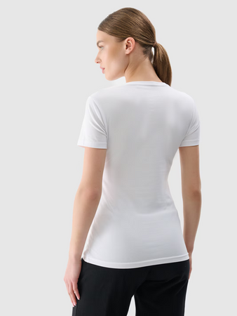 Koszulka damska bawełniana slim 4F 4FWMM00TTSHF2255-10S