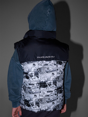 Bezrękawnik puchowy z wypełnieniem syntetycznym chłopięcy 4F 4FJRAW25TVJAM321-10A