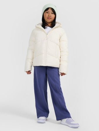 Kurtka puchowa z wypełnieniem syntetycznym dziewczęca 4F 4FJRAW25TDJAF0825-10S