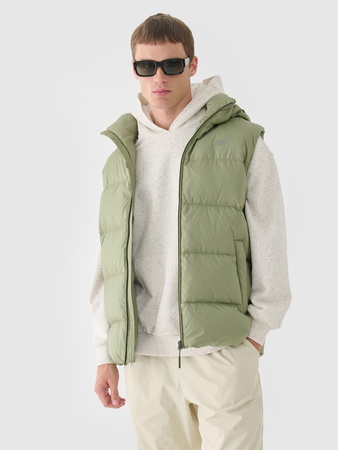 Bezrękawnik puchowy z naturalnym wypełnieniem męski 4F 4FWAW24TVJAM148-43S