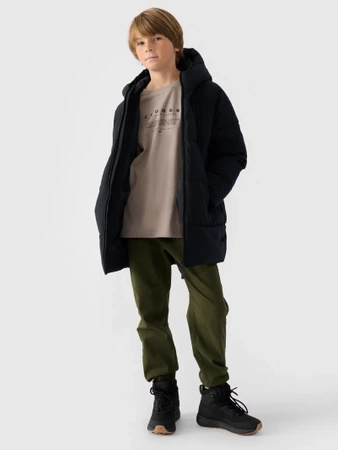 Płaszcz puchowy z wypełnieniem syntetycznym chłopięcy 4F 4FJWAW24TDJAM464-20S