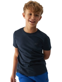 T-shirt gładki chłopięcy 4F