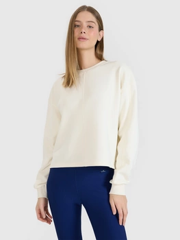 Bluza dresowa oversize nierozpinana bez kaptura damska 4F 4FWSS25TSWSF1543-11S
