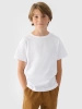 T-shirt gładki bawełniany chłopięcy 4F 4FJWMM00TTSHM2330-10S