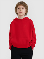Bluza dresowa nierozpinana z kapturem chłopięca 4F 4FJWSS25TSWSM1852-62S