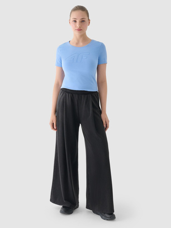 T-shirt slim z nadrukiem damski 4F 4FWMM00TTSHF1846-32S