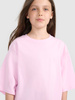 T-shirt oversize z nadrukiem dziewczęcy 4F 4FJRAW25TTSHF3187-56S