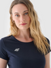 T-shirt slim gładki damski 4F NOSH4TSD001B-31S