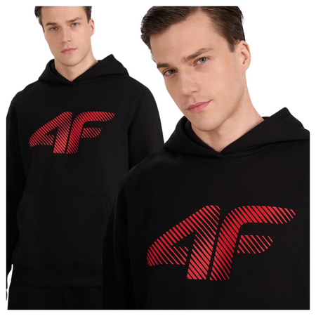 Bluza dresowa nierozpinana z kapturem męska 4F 4FWMM00TSWSM1766-020S