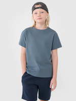 T-shirt oversize gładki chłopięcy 4F 4FJWSS25TTSHM2324-46S