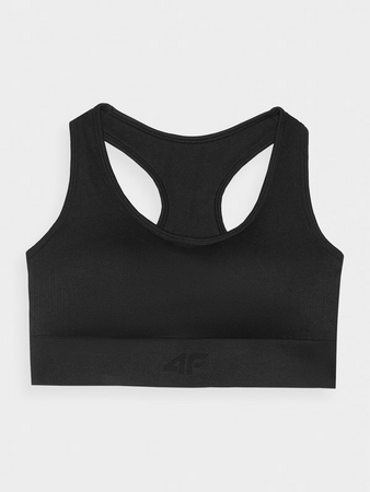 Biustonosz treningowy bezszwowy z niskim wsparciem damski 4F 4FRSS24USBAF139-20S