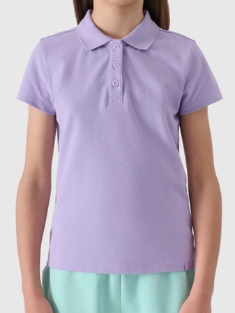 Koszulka polo regular dziewczęca 4F Junior