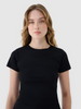 T-shirt damski slim z modalem 4F 4FWSS25TTSHF1995-20S