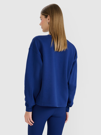 Bluza dresowa oversize nierozpinana bez kaptura damska 4F 4FWSS25TSWSF1543-30S