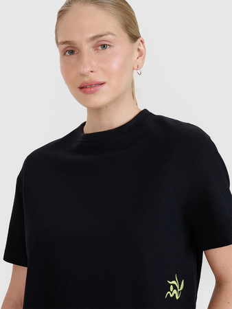 Damski t-shirt crop top 4F 4FWSS25TTSHF1977-20S