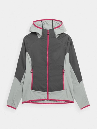 4F Kurtka damska skiturowa Primaloft® Active H4Z22-KUDH061-22S Szary