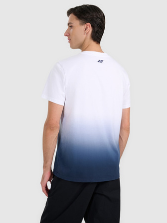 T-shirt regular z nadrukiem męski 4F 4FRAW25TTSHM3226-31S