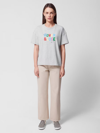 Jeansy straight z prostymi nogawkami damskie Outhorn