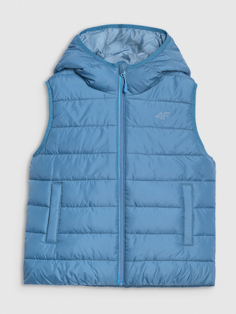 Bezrękawnik puchowy z wypełnieniem syntetycznym chłopięcy 4F 4FJRAW25TVJAM324-32S