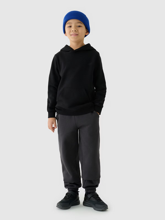 Bluza dresowa nierozpinana z kapturem chłopięca 4F Junior 4FJWMM00TSWSM1292-20S