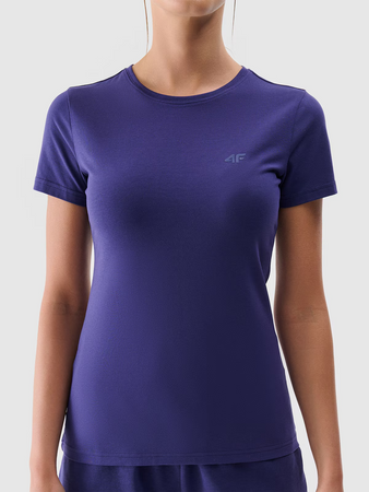 Koszulka damska bawełniana slim 4F 4FWMM00TTSHF2255-31S