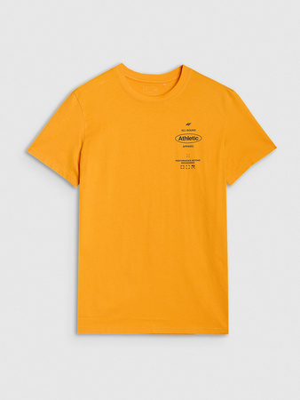 T-shirt regular z nadrukiem męski 4F 4FRSS25TTSHM2688-70S