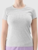 T-shirt slim z logo damski 4F 4FWSS24TTSHF1163-27M