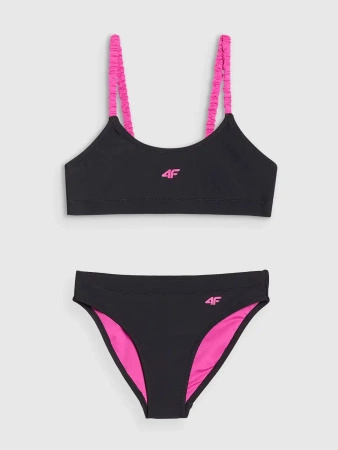 Dziewczęcy strój kąpielowy dwuczęściowy 4F 4FJWSS25UBKSF045-20S