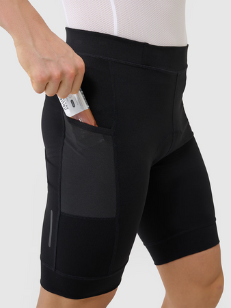 Legginsy krótkie rowerowe z żelowo-piankową wkładką męskie 4F 4FWSS25TFSTM030-20S