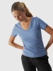 T-shirt damski gładki 4F 4FWAW24TTSHF1649-32S
