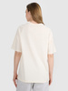 T-shirt oversize z nadrukiem damski  4F 4FRSS25TTSHF2791-11S