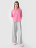 T-shirt oversize z nadrukiem damski 4F 4FRAW24TTSHF2582-54S