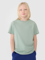 T-shirt oversize gładki chłopięcy 4F 4FJWSS25TTSHM2324-41S