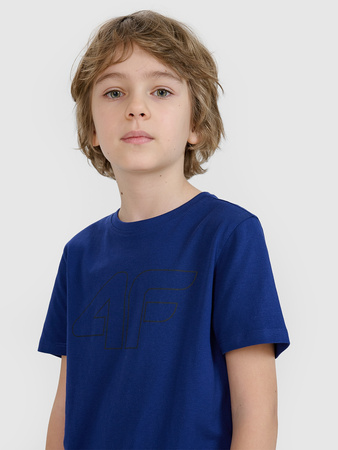 T-shirt z nadrukiem chłopięcy 4F 4FJWSS25TTSHM2179-36S