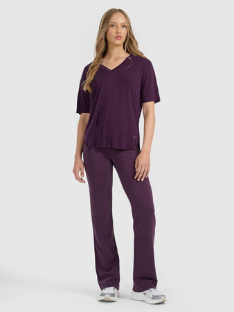 T-shirt oversize z modalem damski 4F 4FRAW25TTSHF3283-50S