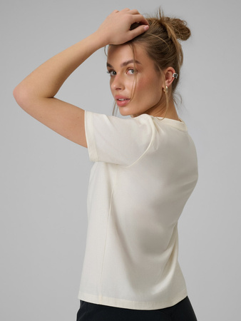 T-shirt loose z nadrukiem damski 4F 4FRAW25TTSHF3409-12S